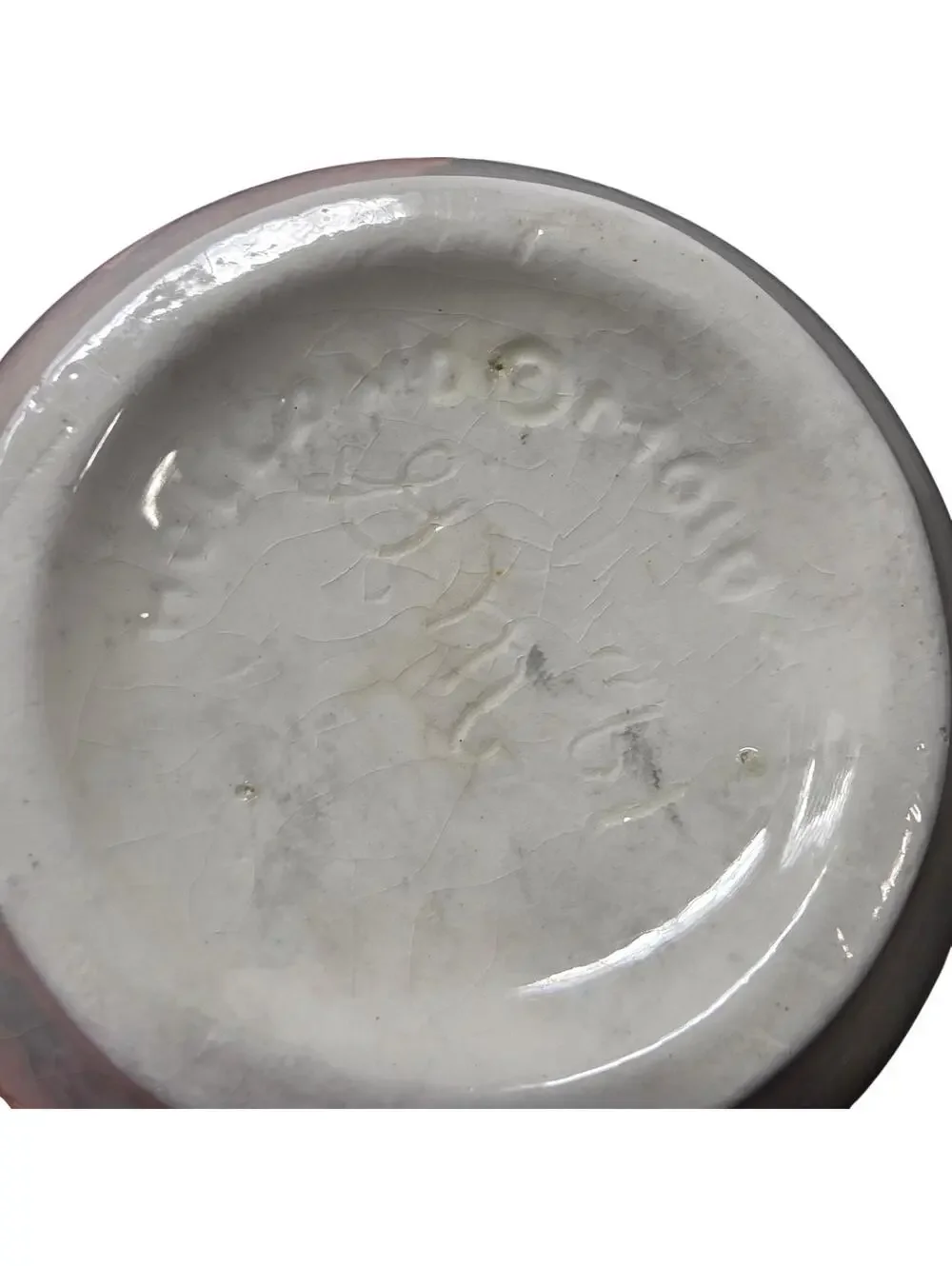 1961 Holland Mold Snowflake Vase Signed G.M. Mid Century Ceramic Pottery